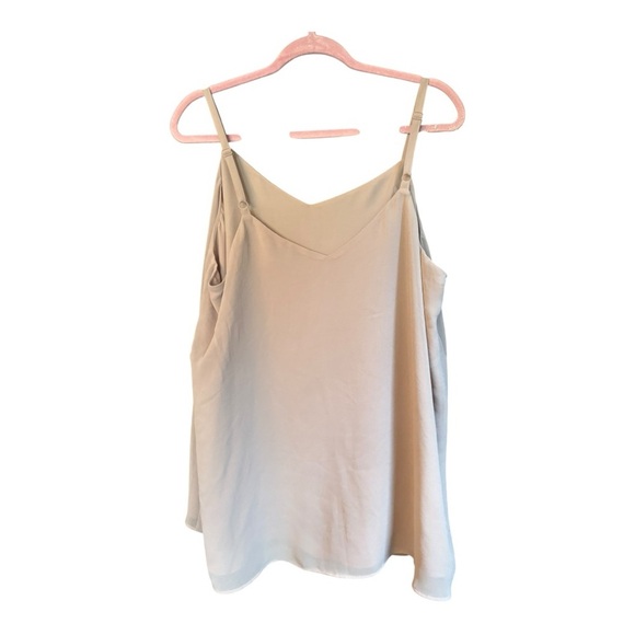 Torrid Sophie Cream Chiffon Tank Top Size XXL (18/20) - Picture 4 of 8